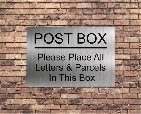 Parcel Box Sign 